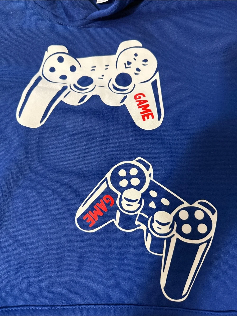 Blue Video Game Controller Hoodie - Unbranded